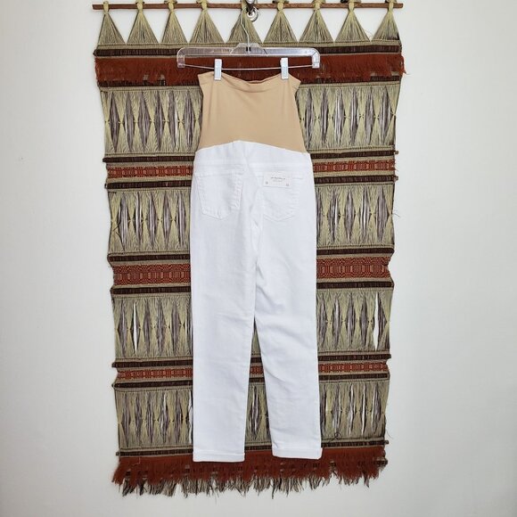 AG Adriano Goldschmied The Stilt Roll-Up Maternity capris, white - Picture 9 of 12